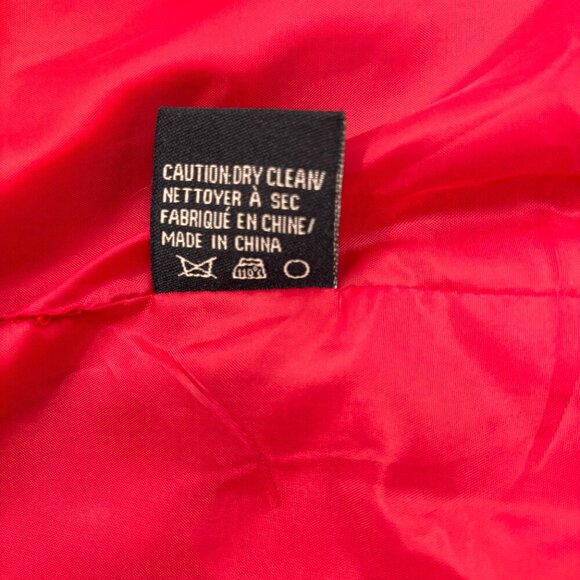 Simply Manakin Red Button Down Pocket Details Lined Short Sleeve Blazer Sz 8 - Picture 5 of 9